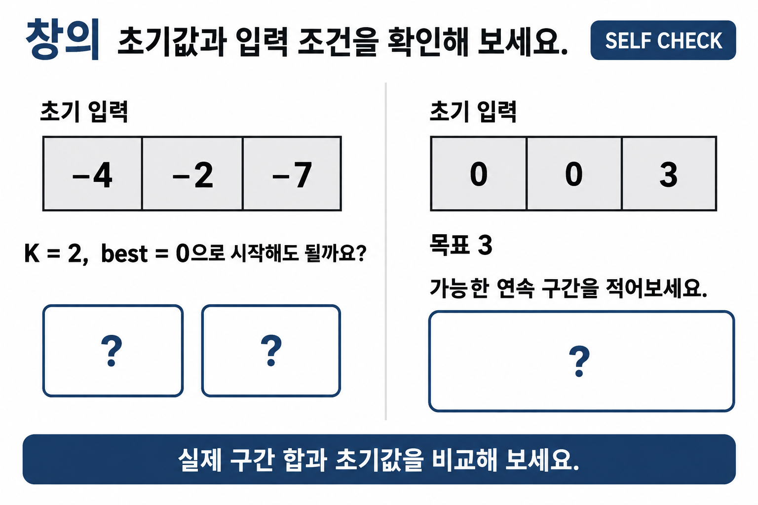 음수 고정 창의 초기값과 0이 있는 연속 구간을 직접 확인하는 빈 연습 그림