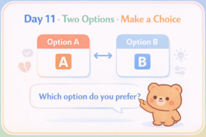 하루 10분 영어 회화 | 대안 2개로 정리해 선택 빠르게 만들기 1 ChatGPT Image 2026년 1월 8일 오후 03 29 43 1