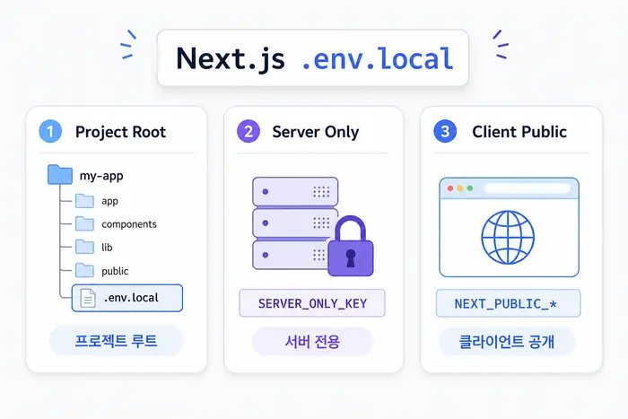 Next.js .env.local 값 미반영 원인: dev server 재시작과 NEXT_PUBLIC prefix 확인 흐름