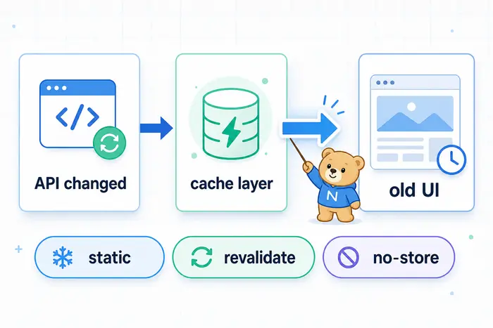 Next.js fetch 캐시 문제 해결 원인 진단 흐름