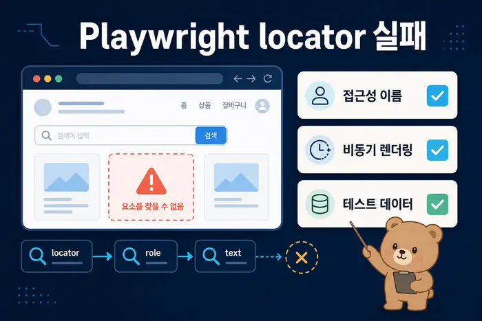 Playwright 테스트 실패 해결 대표 점검 흐름