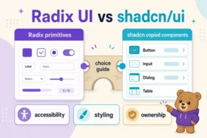 Radix UI와 shadcn/ui 차이: 컴포넌트를 고를 때 헷갈리는 기준 정리 대표 이미지