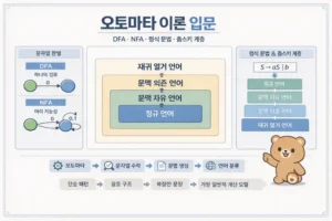 오토마타 이론 쉽게 이해하기: DFA NFA와 형식 문법 기준 대표 이미지