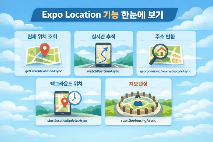 Expo Location 사용법: 현재 위치와 백그라운드 추적 처리 핵심 개념을 설명하는 첫 번째 본문 이미지