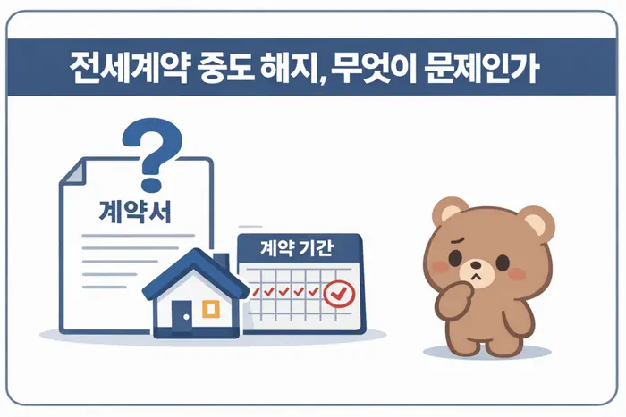전세계약 중도 해지 위약금: 부담 기준과 판단법 핵심 개념을 설명하는 첫 번째 본문 이미지