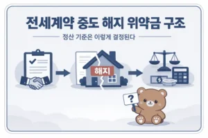 전세계약 중도 해지 위약금: 부담 기준과 판단법 대표 이미지