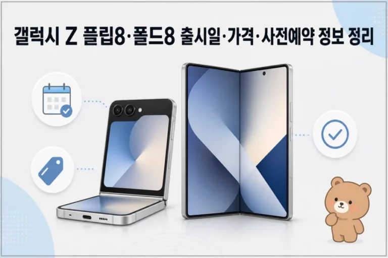 갤럭시 Z 플립8과 폴드8 출시일 및 가격 정보 대표 이미지