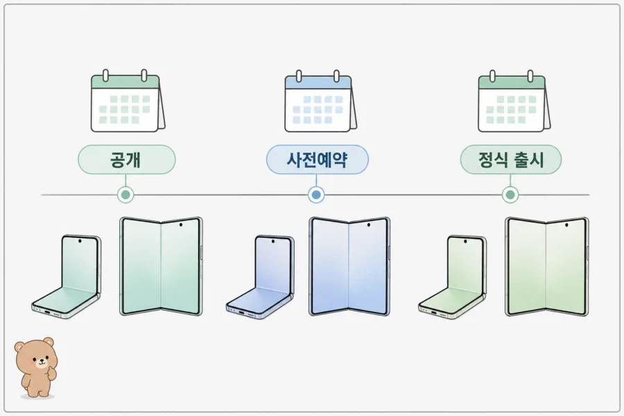 갤럭시 Z 플립8 폴드8 출시 일정 흐름