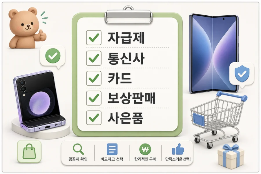 갤럭시 Z 플립8 폴드8 사전예약 체크리스트