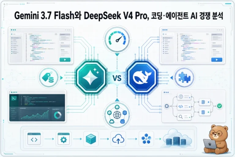 Gemini 3.7 Flash와 DeepSeek V4 Pro가 코딩·에이전트 AI 경쟁을 벌이는 2026년 AI 인프라 흐름