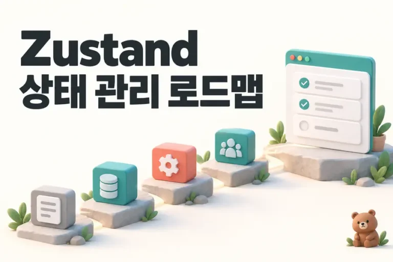 Zustand: 상태 관리 로드맵 표지