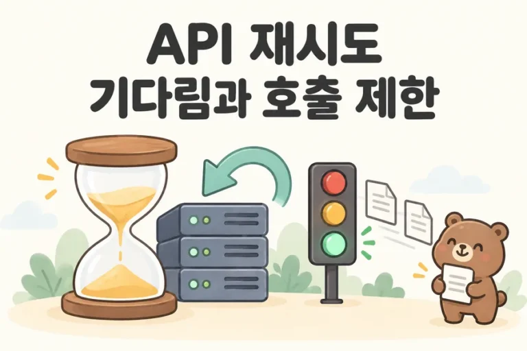 모래시계와 신호등으로 표현한 API 재시도와 호출 제한 표지