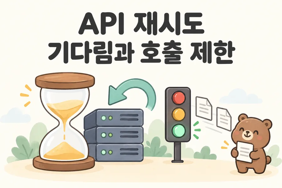 모래시계와 신호등으로 표현한 API 재시도와 호출 제한 표지