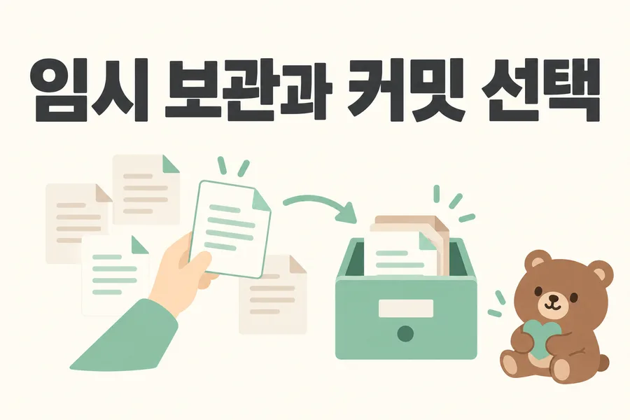 Git stash와 cherry-pick: 작업을 임시 보관하고 필요한 commit만 가져오기 1 작업을 보관하고 필요한 커밋을 선택하는 표지