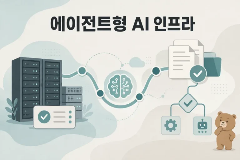 에이전트형 AI 인프라 흐름을 요약한 AI 데일리 브리핑 대표 이미지