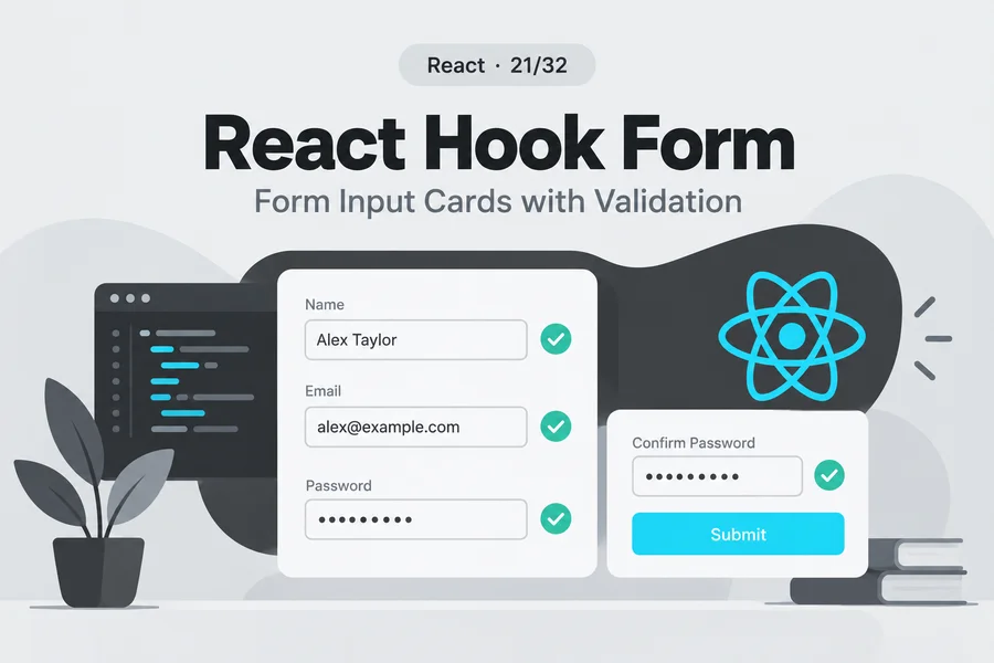 React Hook Form 설치 사용법 첫 폼 만들기 학습 표지