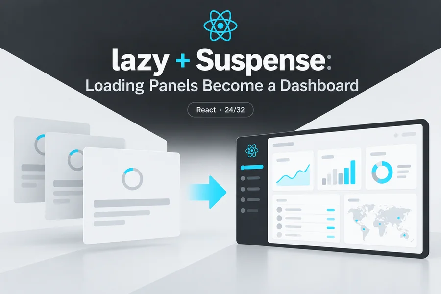 React lazy Suspense 코드 스플리팅 지연 로딩 학습 표지