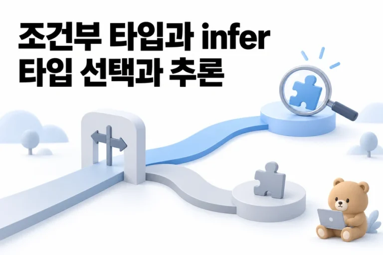 TypeScript Conditional Type과 infer 조건에 따라 타입 만들기 표지