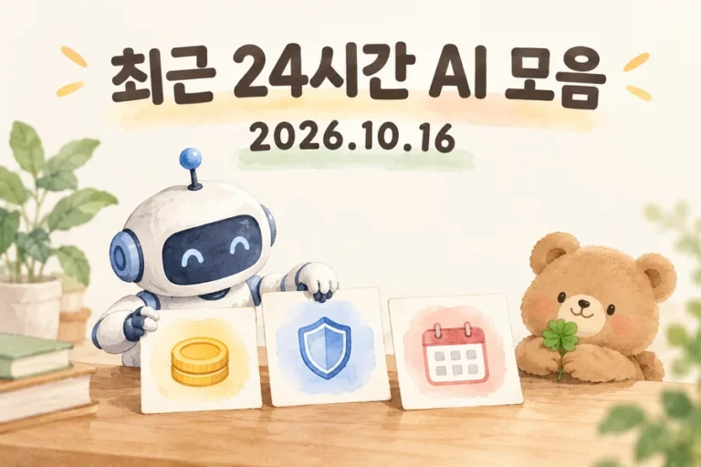 최근 24시간 BlogFlow AI 소식 모음: 요금, 데이터 보호와 모델 변경을 살피는 로봇과 갈색 곰